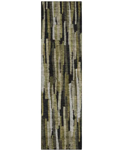 Addison Chantille Machine Washable Acn1079 2'3"x7'6" Runner Area Rug In Brown