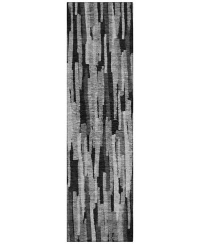 Addison Chantille Machine Washable Acn1079 2'3"x7'6" Runner Area Rug In Gray