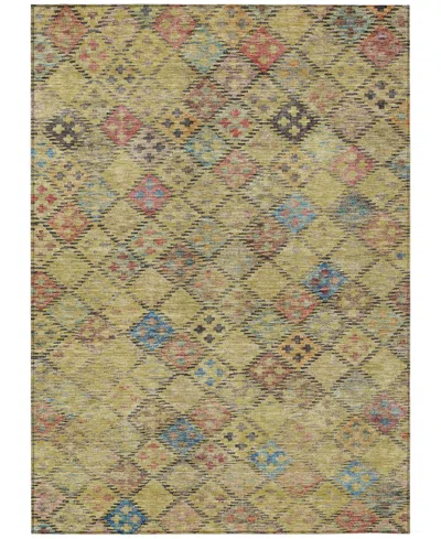 Addison Chantille Machine Washable Acn1081 5'x7'6" Area Rug In Gold