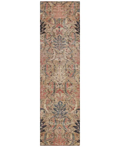 Addison Chantille Machine Washable Acn1082 2'3"x7'6" Runner Area Rug In Khaki
