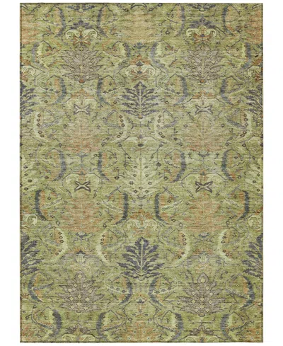Addison Chantille Machine Washable Acn1082 8'x10' Area Rug In Grass