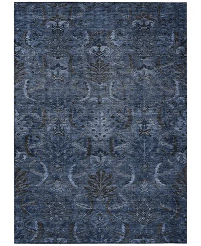 Addison Chantille Machine Washable Acn1082 8'x10' Area Rug In Navy