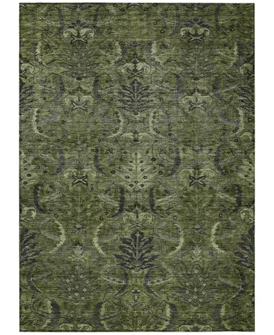 Addison Chantille Machine Washable Acn1082 8'x10' Area Rug In Olive