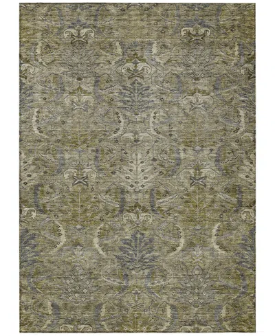 Addison Chantille Machine Washable Acn1082 8'x10' Area Rug In Taupe