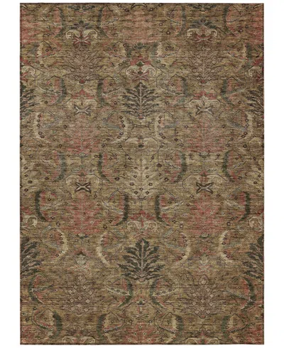 Addison Chantille Machine Washable Acn1082 9'x12' Area Rug In Brown