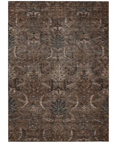 Addison Chantille Machine Washable Acn1082 9'x12' Area Rug In Cocoa