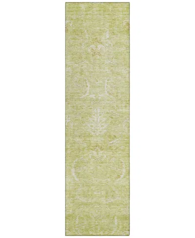 Addison Chantille Machine Washable Acn1083 2'3"x7'6" Runner Area Rug In Grass
