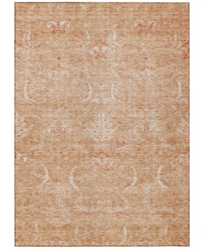 Addison Chantille Machine Washable Acn1083 8'x10' Area Rug In Salmon