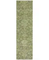 Addison Chantille Machine Washable Acn1084 2'3"x7'6" Runner Area Rug In Green