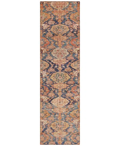 Addison Chantille Machine Washable Acn1084 2'3"x7'6" Runner Area Rug In Terracotta