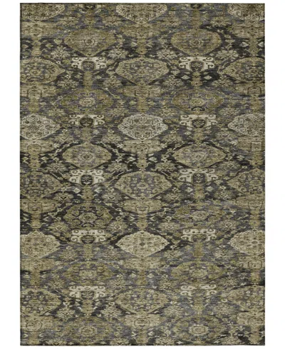 Addison Chantille Machine Washable Acn1084 2'6"x3'10" Area Rug In Charcoal