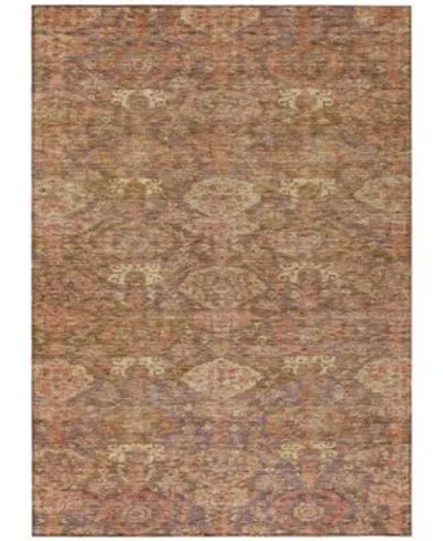 Addison Chantille Machine Washable Acn1084 Rug Collection In Terracotta