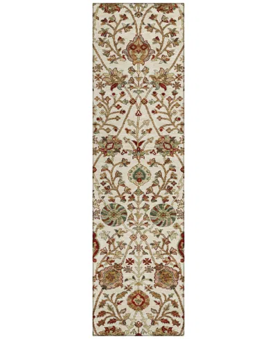 Addison Chantille Machine Washable Acn1085 2'3"x7'6" Runner Area Rug In Ivory