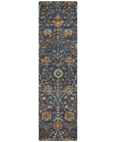 Addison Chantille Machine Washable Acn1085 2'3"x7'6" Runner Area Rug In Navy
