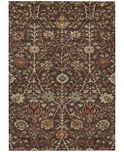 Addison Chantille Machine Washable Acn1085 5'x7'6" Area Rug In Chocolate