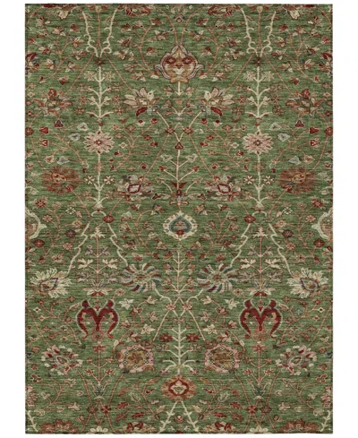 Addison Chantille Machine Washable Acn1085 5'x7'6" Area Rug In Moss