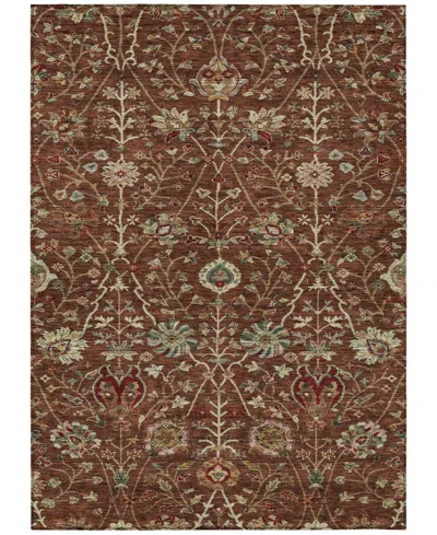 Addison Chantille Machine Washable Acn1085 8'x10' Area Rug In Paprika