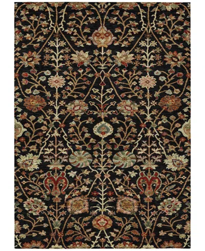Addison Chantille Machine Washable Acn1085 9'x12' Area Rug In Black