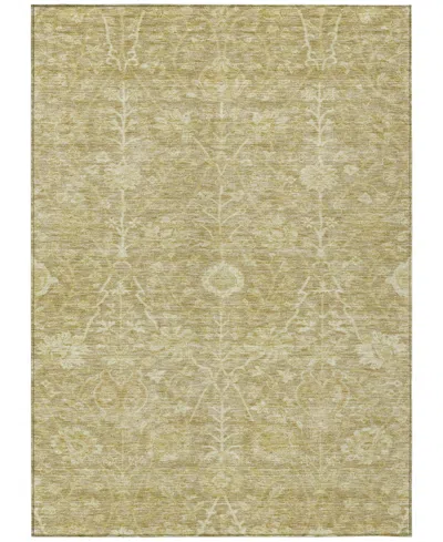 Addison Chantille Machine Washable Acn1086 5'x7'6" Area Rug In Tan