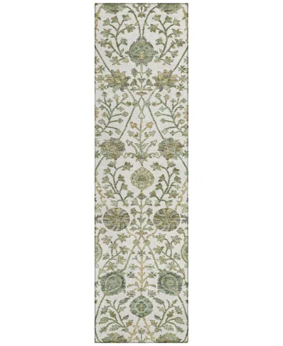 Addison Chantille Machine Washable Acn1087 2'3"x7'6" Runner Area Rug In Ivory