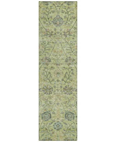 Addison Chantille Machine Washable Acn1087 2'3"x7'6" Runner Area Rug In Mint