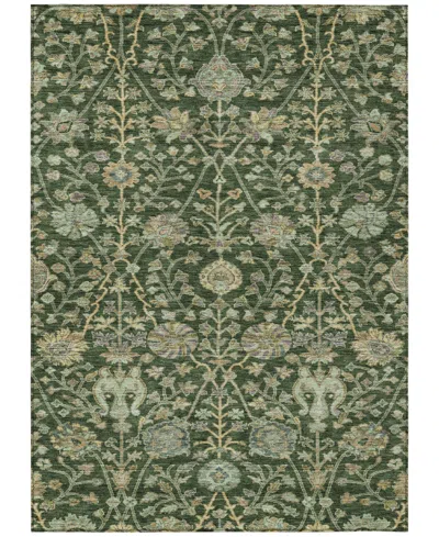 Addison Chantille Machine Washable Acn1087 5'x7'6" Area Rug In Green