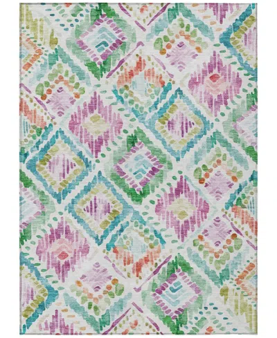 Addison Chantille Machine Washable Acn1088 3'x5' Area Rug In Teal