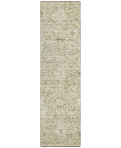 Addison Chantille Machine Washable Acn1089 2'3"x7'6" Runner Area Rug In Beige
