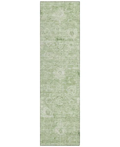 Addison Chantille Machine Washable Acn1089 2'3"x7'6" Runner Area Rug In Grass