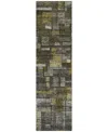 Addison Chantille Machine Washable Acn1090 2'3"x7'6" Runner Area Rug In Charcoal