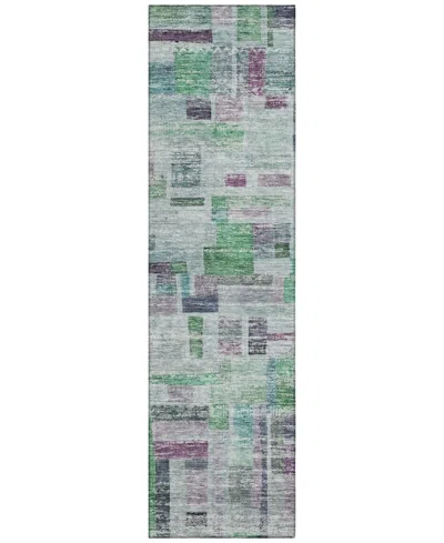 Addison Chantille Machine Washable Acn1090 2'3"x7'6" Runner Area Rug In Grass
