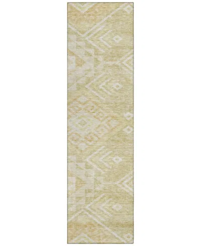Addison Chantille Machine Washable Acn1091 2'3"x7'6" Runner Area Rug In Tan