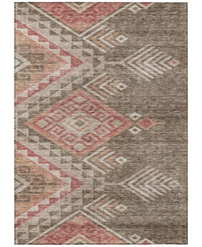 Addison Chantille Machine Washable Acn1091 3'x5' Area Rug In Brown
