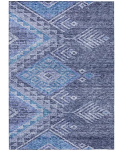 Addison Chantille Machine Washable Acn1091 5'x7'6" Area Rug In Navy