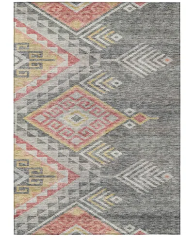 Addison Chantille Machine Washable Acn1091 9'x12' Area Rug In Gray