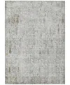 Addison Chantille Machine Washable Acn1092 5'x7'6" Area Rug In Silver
