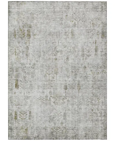 Addison Chantille Machine Washable Acn1092 9'x12' Area Rug In Silver