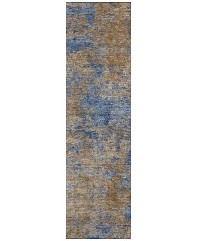 Addison Chantille Machine Washable Acn1093 2'3"x7'6" Runner Area Rug In Navy
