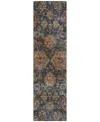 Addison Chantille Machine Washable Acn1094 2'3"x7'6" Runner Area Rug In Navy