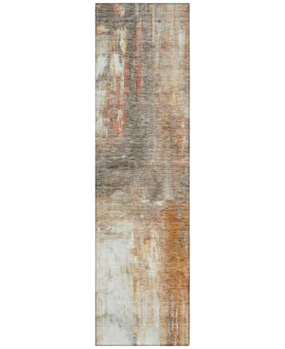 Addison Chantille Machine Washable Acn1095 2'3"x7'6" Runner Area Rug In Copper
