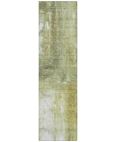 Addison Chantille Machine Washable Acn1095 2'3"x7'6" Runner Area Rug In Sage