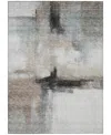 Addison Chantille Machine Washable Acn1097 5'x7'6" Area Rug In Mocha