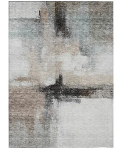 Addison Chantille Machine Washable Acn1097 5'x7'6" Area Rug In Mocha