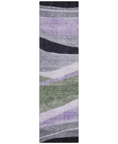 Addison Chantille Machine Washable Acn1098 2'3"x7'6" Runner Area Rug In Grass