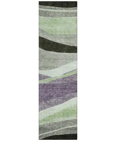 Addison Chantille Machine Washable Acn1098 2'3"x7'6" Runner Area Rug In Purple