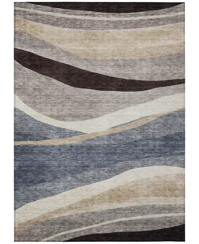 Addison Chantille Machine Washable Acn1098 5'x7'6" Area Rug In Blue
