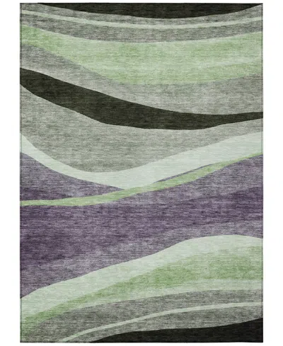 Addison Chantille Machine Washable Acn1098 5'x7'6" Area Rug In Purple