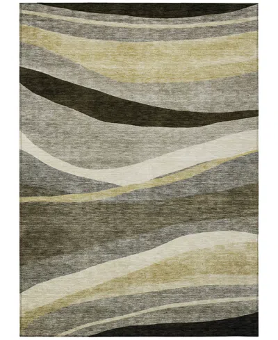 Addison Chantille Machine Washable Acn1098 9'x12' Area Rug In Taupe