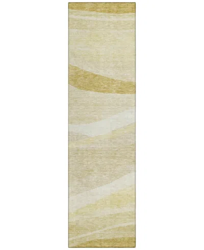 Addison Chantille Machine Washable Acn1099 2'3"x7'6" Runner Area Rug In Wheat