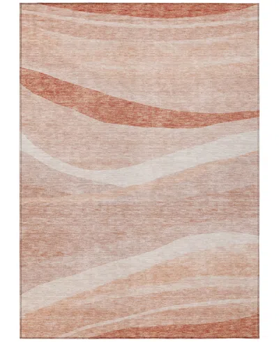 Addison Chantille Machine Washable Acn1099 9'x12' Area Rug In Salmon